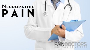 Neuropathic pain is caused by a problem with one or more nerves themselves. The function of the nerve is affected in a way that it sends pain messages to the brain. Neuropathic pain is often described as burning, stabbing, shooting, aching, or like an electric shock.